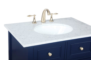Metropolis Bathroom Vanity Set in Blue