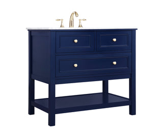 Metropolis Bathroom Vanity Set in Blue