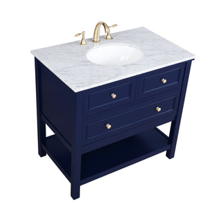 Metropolis Bathroom Vanity Set in Blue