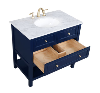 Metropolis Bathroom Vanity Set in Blue