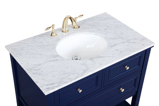 Metropolis Bathroom Vanity Set in Blue