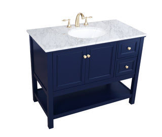 Metropolis Bathroom Vanity Set in Blue