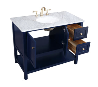 Metropolis Bathroom Vanity Set in Blue