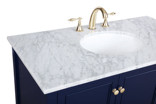Metropolis Bathroom Vanity Set in Blue