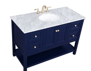 Metropolis Bathroom Vanity Set in Blue
