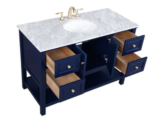 Metropolis Bathroom Vanity Set in Blue