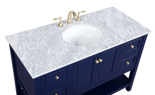 Metropolis Bathroom Vanity Set in Blue