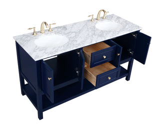 Metropolis Bathroom Vanity Set in Blue