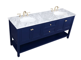 Metropolis Bathroom Vanity Set in Blue