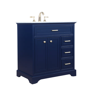 Americana Bathroom Vanity Set in Blue