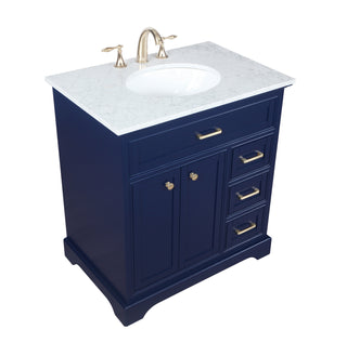 Americana Bathroom Vanity Set in Blue