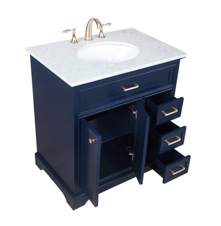 Americana Bathroom Vanity Set in Blue