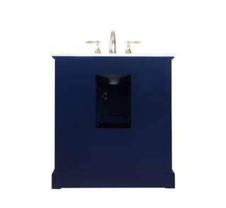 Americana Bathroom Vanity Set in Blue