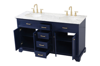 Americana Bathroom Vanity Set in Blue