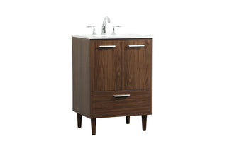 Baldwin Vanity Sink Set in Walnut