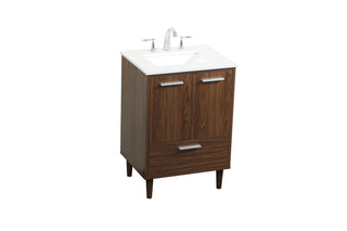Baldwin Vanity Sink Set in Walnut