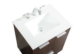 Baldwin Vanity Sink Set in Walnut
