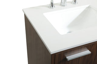 Baldwin Vanity Sink Set in Walnut