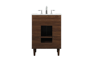 Baldwin Vanity Sink Set in Walnut