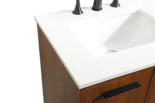 Baldwin Vanity Sink Set in Teak