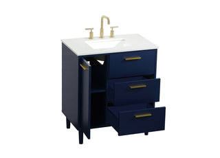 Baldwin Vanity Sink Set in Blue