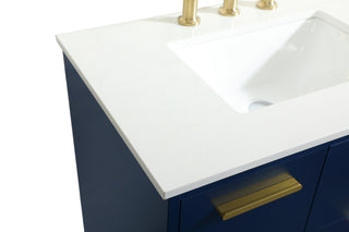 Baldwin Vanity Sink Set in Blue