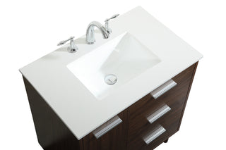 Baldwin Vanity Sink Set in Walnut