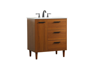 Baldwin Vanity Sink Set in Teak