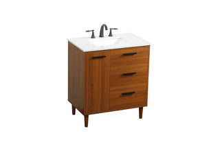 Baldwin Vanity Sink Set in Teak