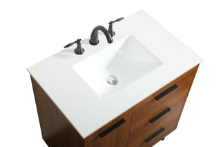 Baldwin Vanity Sink Set in Teak