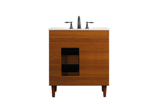Baldwin Vanity Sink Set in Teak