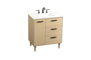 Baldwin Vanity Sink Set in Maple