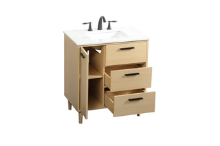 Baldwin Vanity Sink Set in Maple