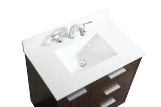 Baldwin Vanity Sink Set in Walnut
