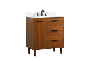 Baldwin Vanity Sink Set in Teak