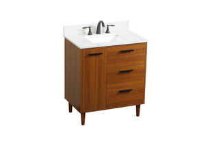 Baldwin Vanity Sink Set in Teak