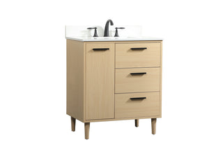 Baldwin Vanity Sink Set in Maple