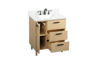 Baldwin Vanity Sink Set in Maple