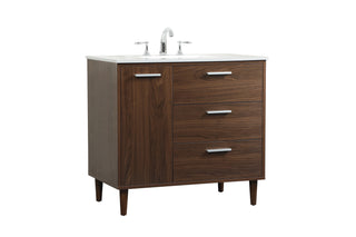 Baldwin Vanity Sink Set in Walnut