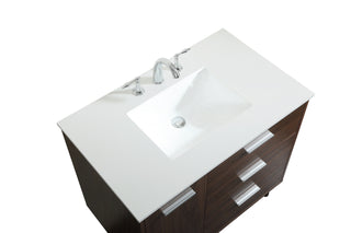 Baldwin Vanity Sink Set in Walnut
