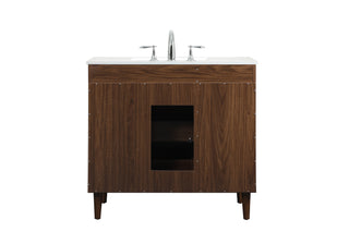 Baldwin Vanity Sink Set in Walnut