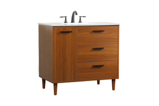 Baldwin Vanity Sink Set in Teak