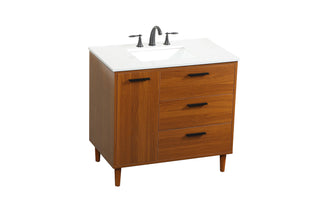 Baldwin Vanity Sink Set in Teak