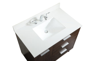 Baldwin Vanity Sink Set in Walnut