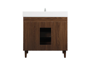 Baldwin Vanity Sink Set in Walnut