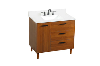 Baldwin Vanity Sink Set in Teak