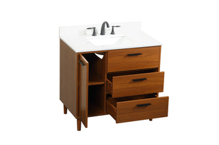 Baldwin Vanity Sink Set in Teak