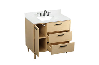 Baldwin Vanity Sink Set in Maple