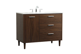 Baldwin Vanity Sink Set in Walnut