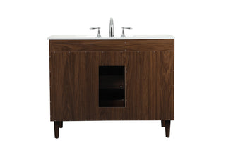 Baldwin Vanity Sink Set in Walnut